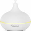 URPOWER 300ml Ultrasonic Aroma Diffuser & Humidifier with Timer (Striped White)